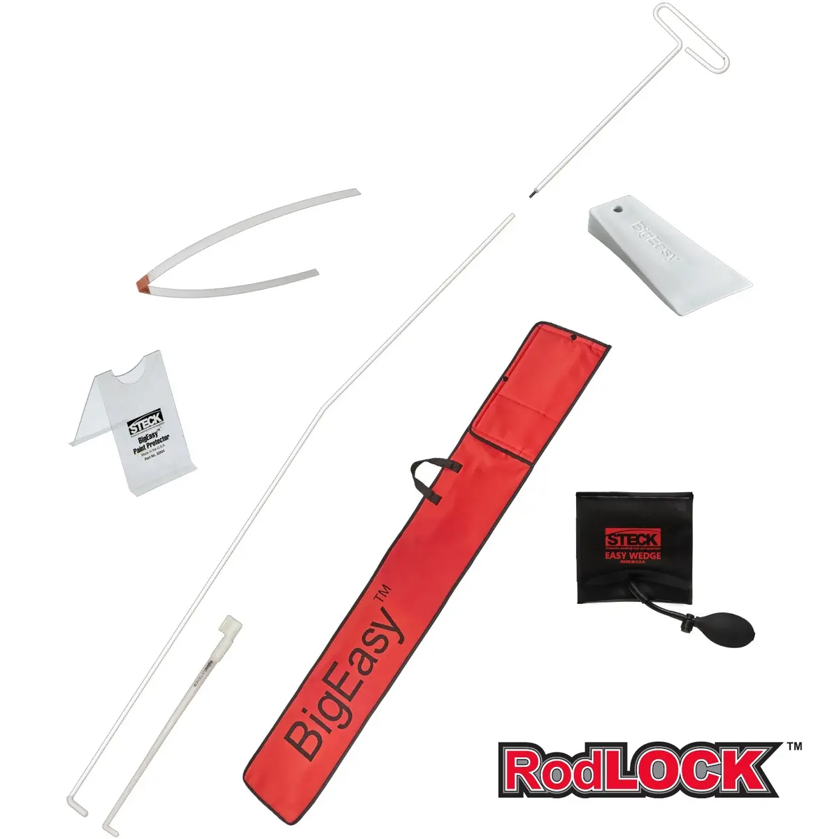Bigeasy® Deluxe Emergency Vehicle Access Tool – 8-Piece, 67" Rodlock™ Extended Reach And Easier Storage 1