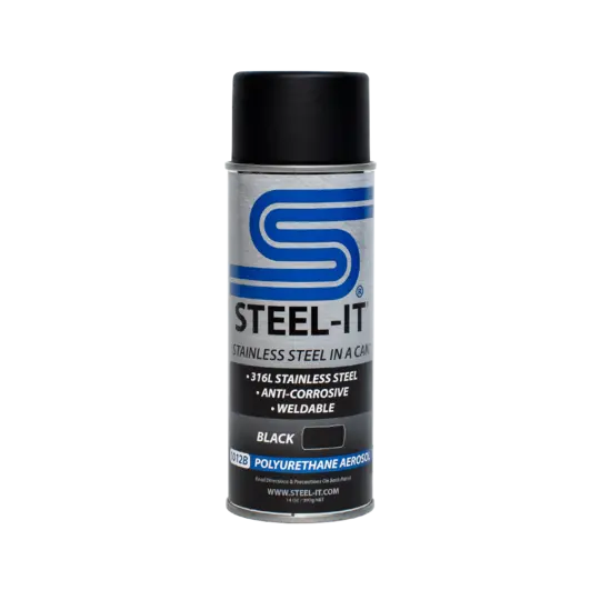 Steel-It Black Polyurethane Aerosol 1