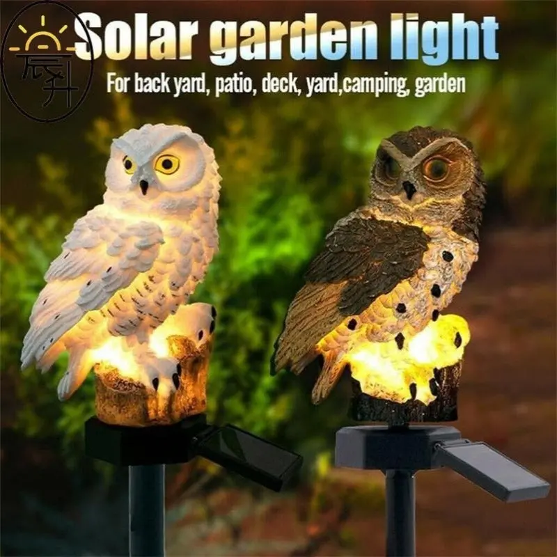 Outdoors Owl Solar Energy Garden Light 1