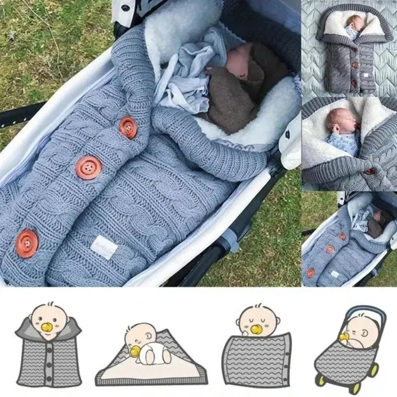 Warm Button Open Baby Sleeping Bag 1