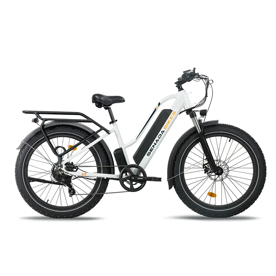 Senada Herald Plus - Premium Step-Through Electric Fat Tire All-Terrain Bike - Top Speed 28Mph - 1000W 1