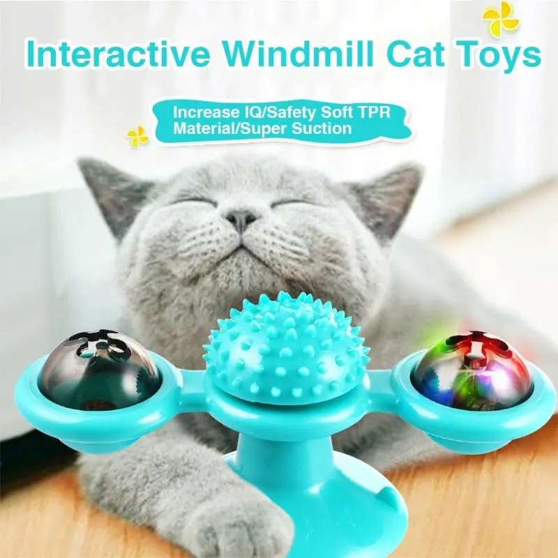 Cat Spinning Catnip-Scratching Toy 1