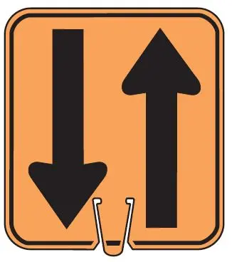 Ref 2-Way Arrow Cone Sign 2-Si 1