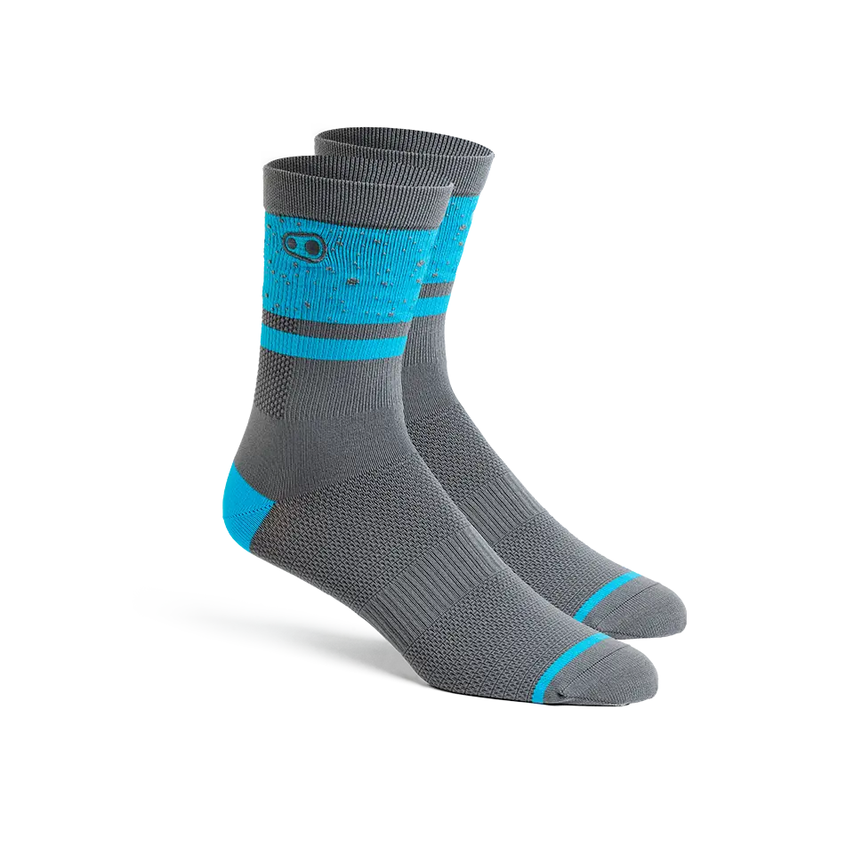 Icon Mtb Socks - Grey/Blue Splatter 1