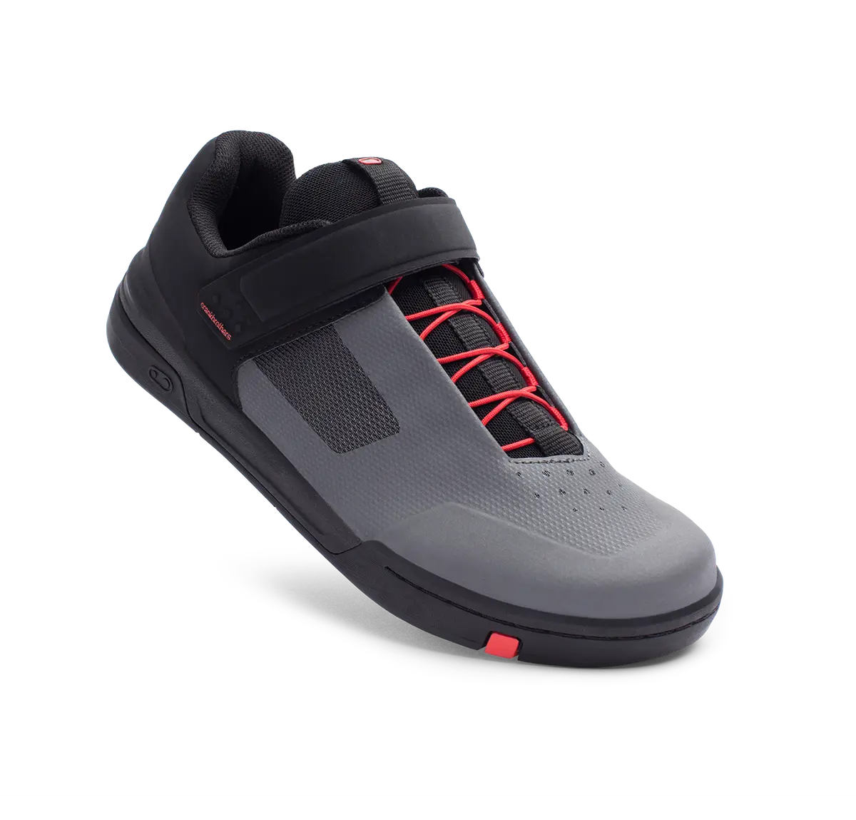 Stamp Speed Lace Flat Shoes - Grey/Red 1
