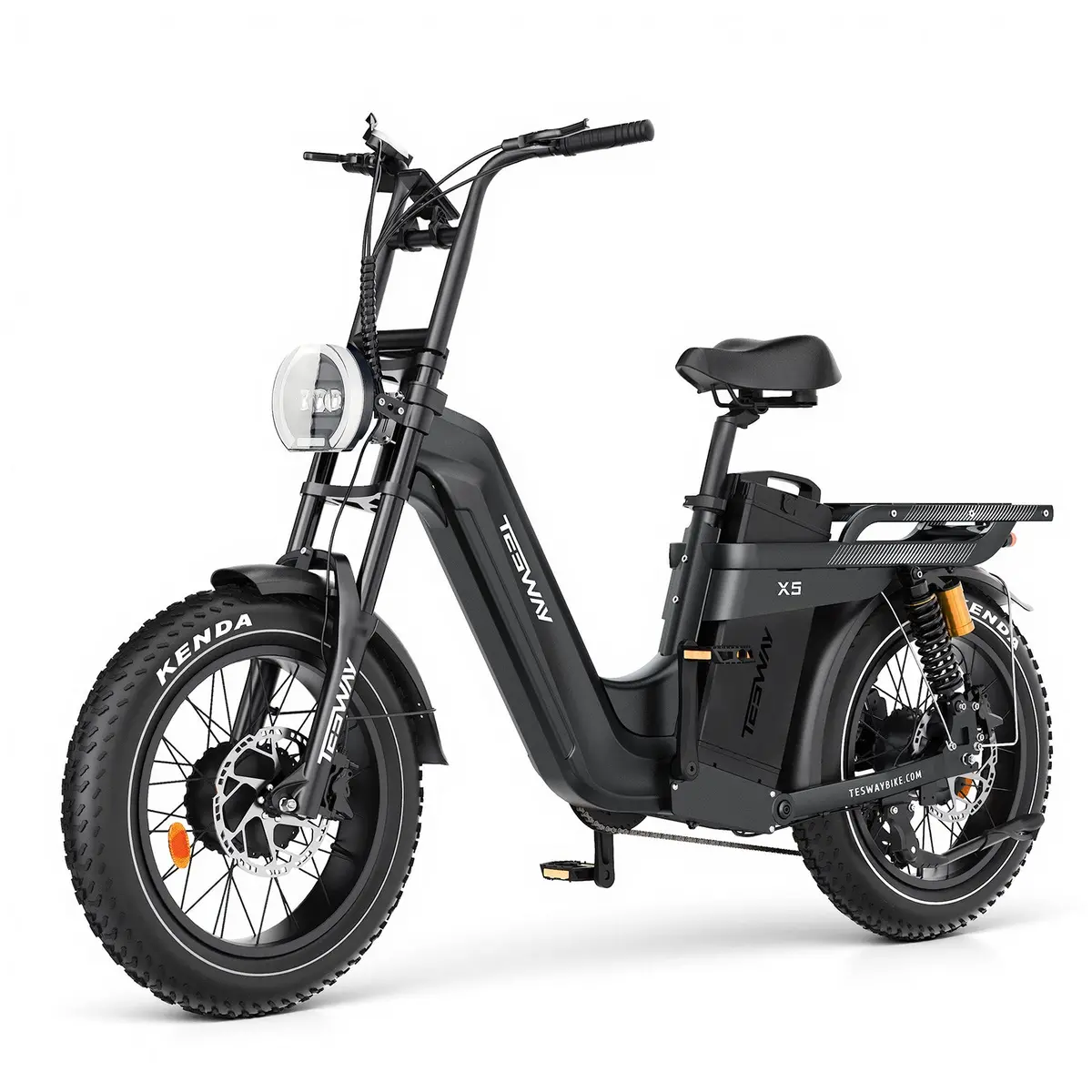 Tesway X5 Awd Step-Thru E-Bike – Easy Mount 3600W Dual Motor 1