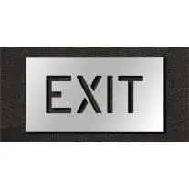 Stencil Plastic 18" Exit 1