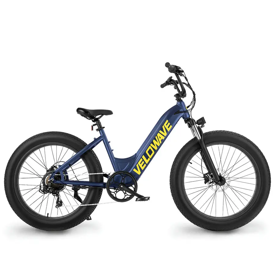 Velowave Rover - Step-Through All-Terrain Fat Tire Electric Bike - Top Speed 28Mph - 750W 1