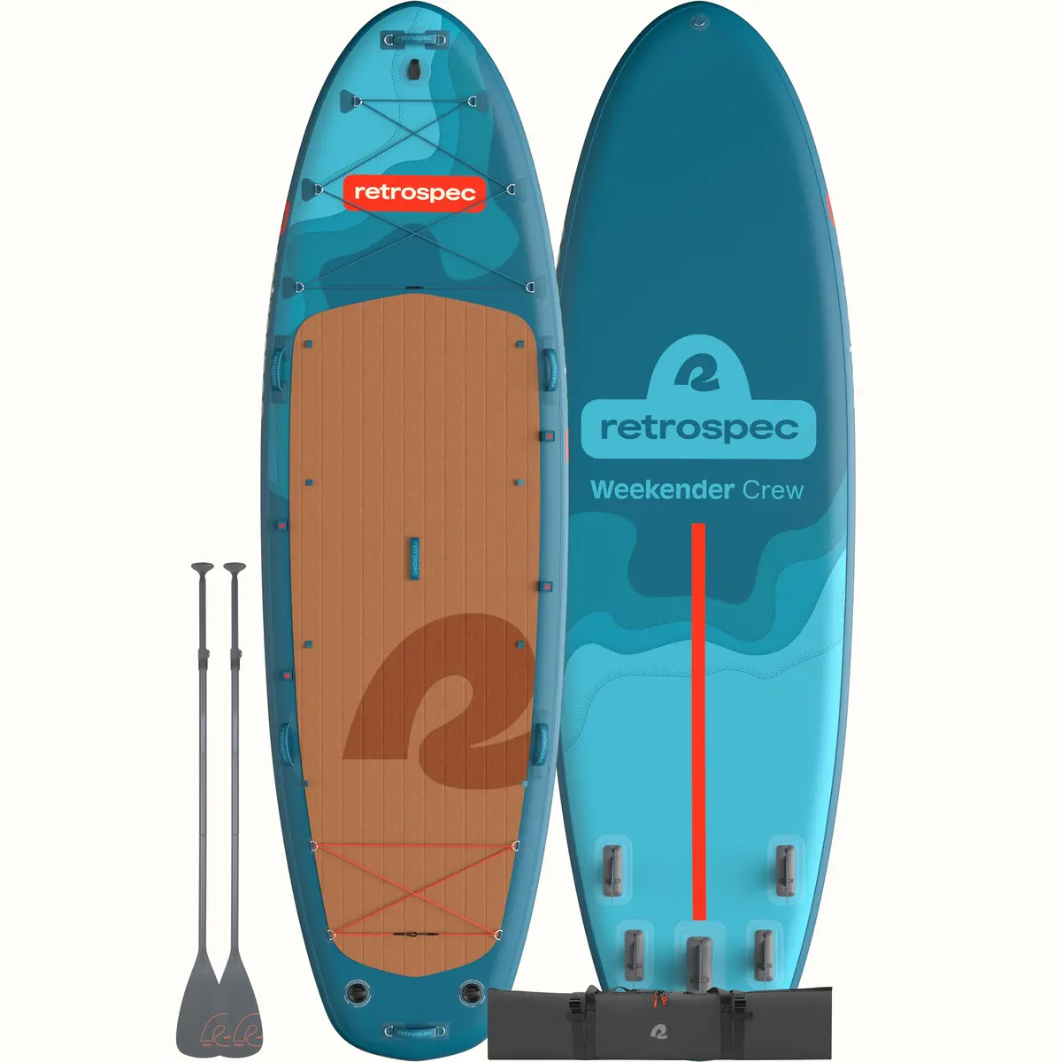 Weekender Crew Multi-Person Inflatable Stand Up Paddle Board 12’ 1