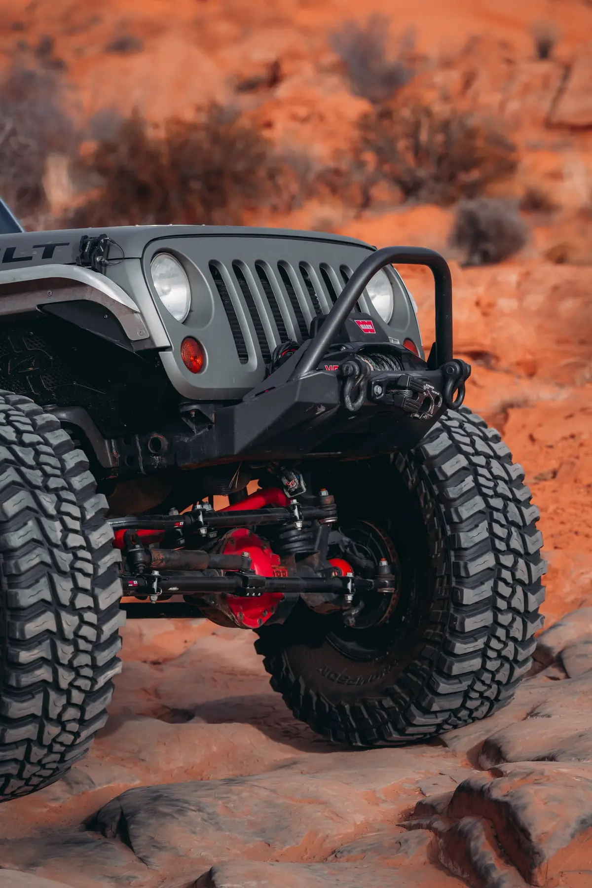 Tomahawk Frame Chop Front Bumper W/Bull Bar For Jeep Jk, Jl, Jt 2