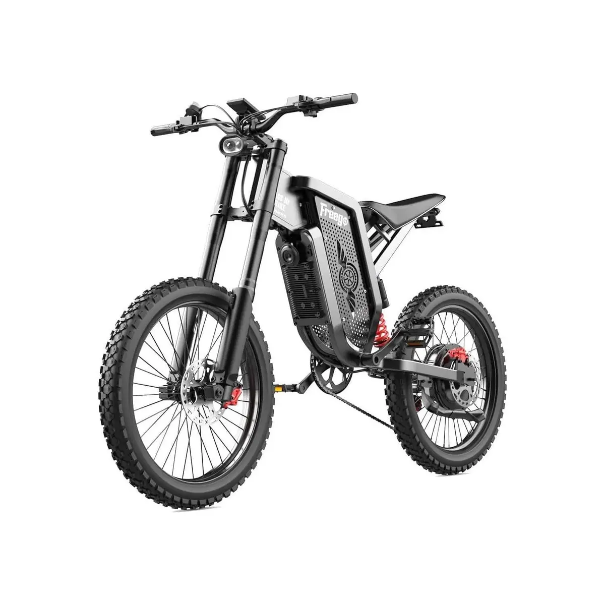 Freego X2 Off Road Dirt Electric Mountain Bike - 60V,  750 Watt (Class 3, City Mode) 1