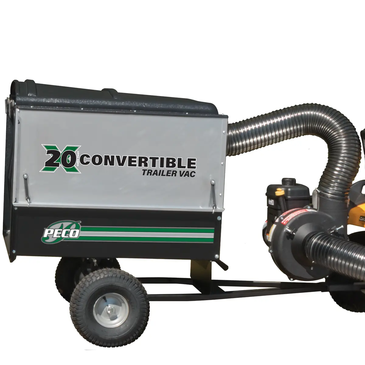 Peco X20 20 Cubic Foot Trailer Lawn Vac W/ Edrive-With Batteries & Charger (5920Eb) 1