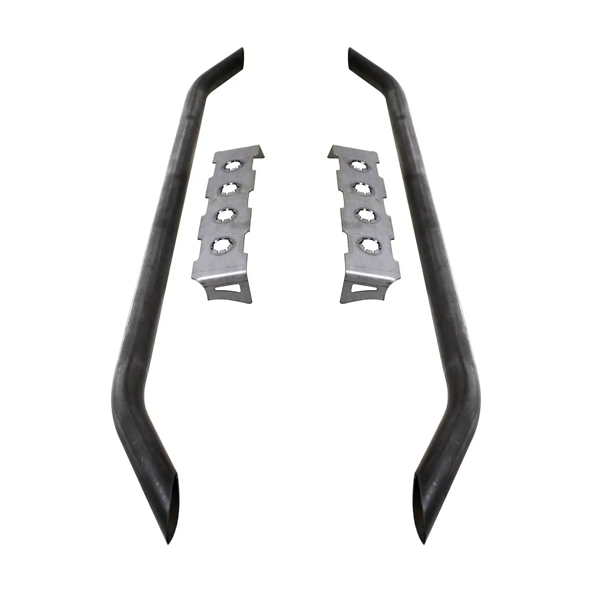 Rocker Guard Tube Kit With Grimple Steps Fits Flat Rockers 1