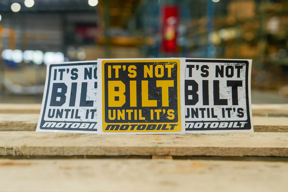 It's Not Bilt Until It's Motobilt - 5-Inch Premium Vinyl Sticker 1