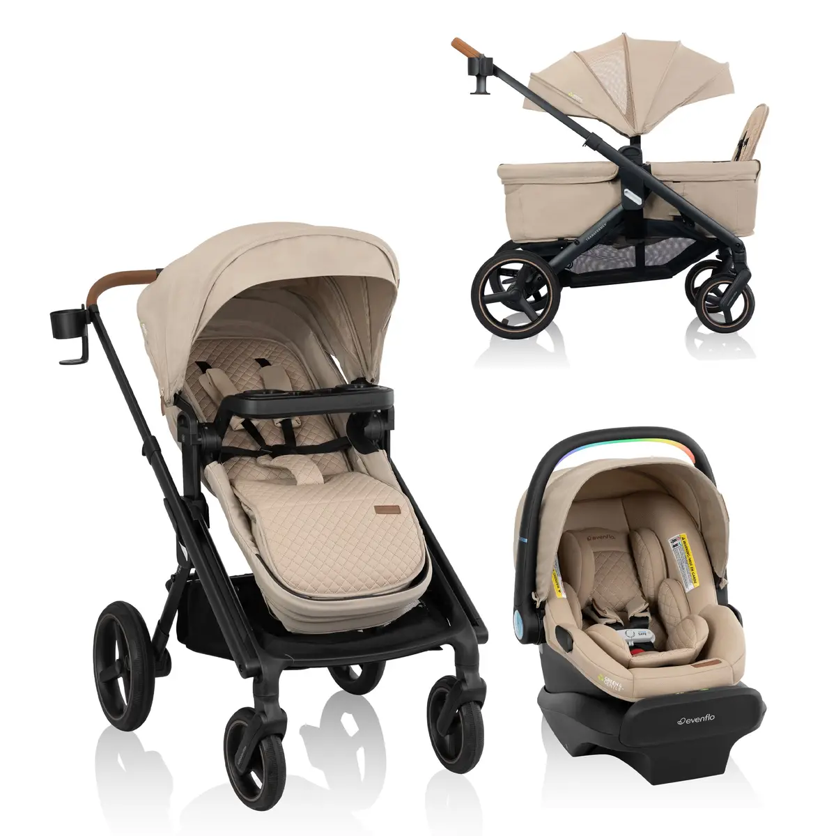 Transformer Stroller To Wagon Travel System Featuring Litemax Nxt Infant Car Seat With Sensorysoothe 1
