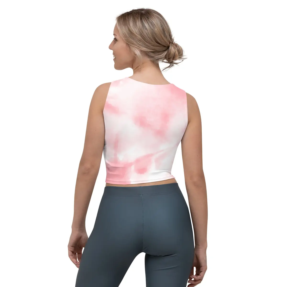 Motobilt Bob Pink Tie Die Crop Top 2