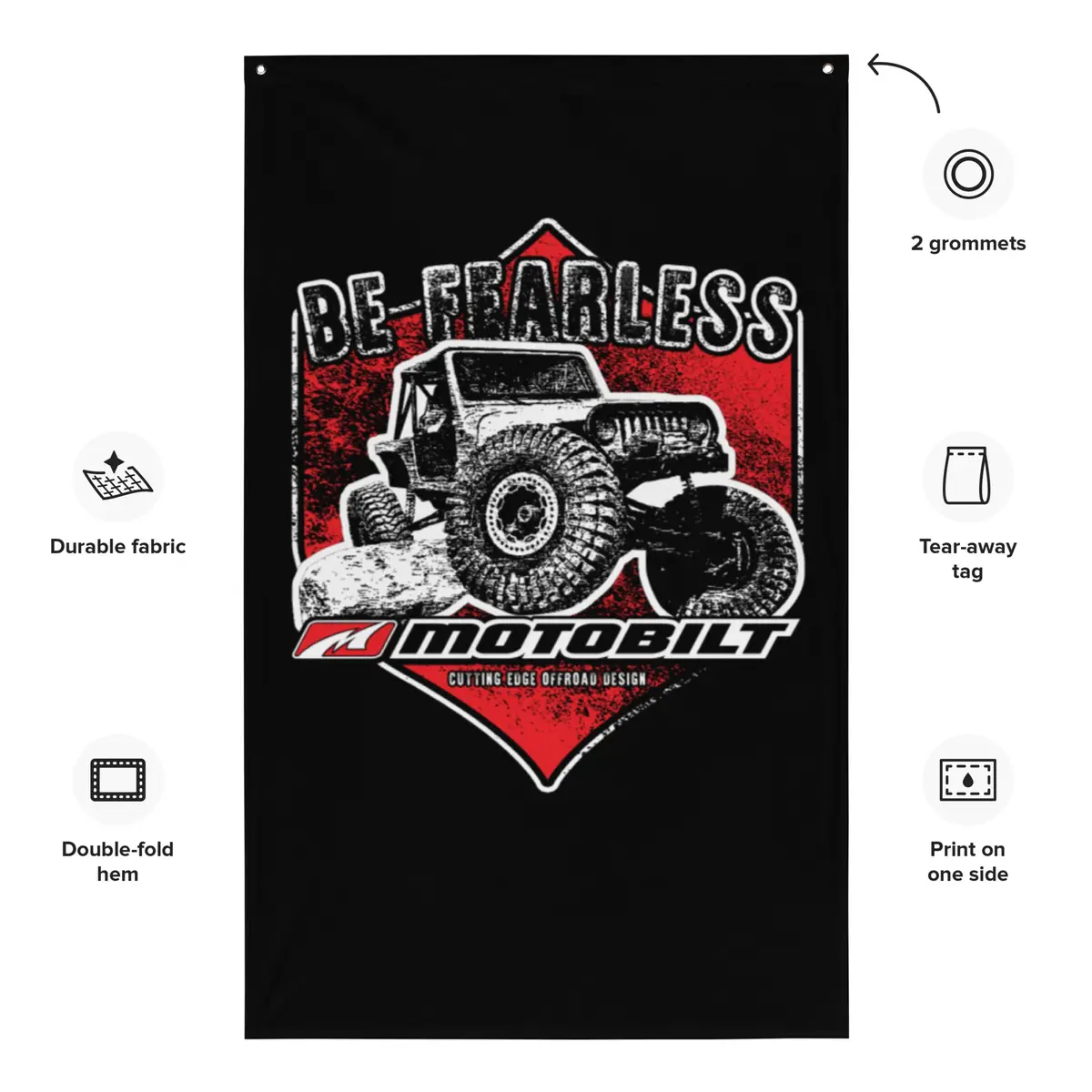 Motobilt Be Fearless Flag 1