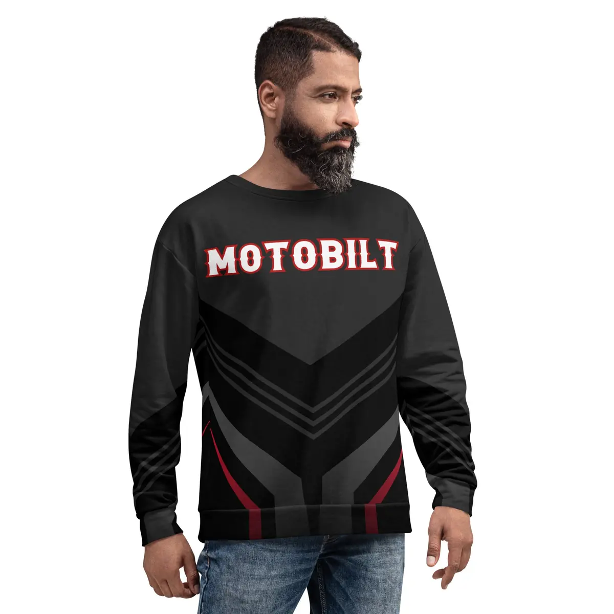 Moto Sweatshirt - Fleece Inside 1