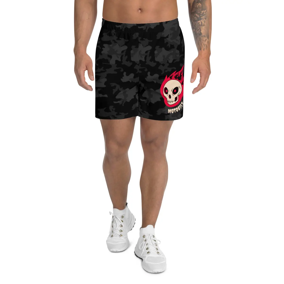 Motobilt Unisex Skull Athletic Shorts 1