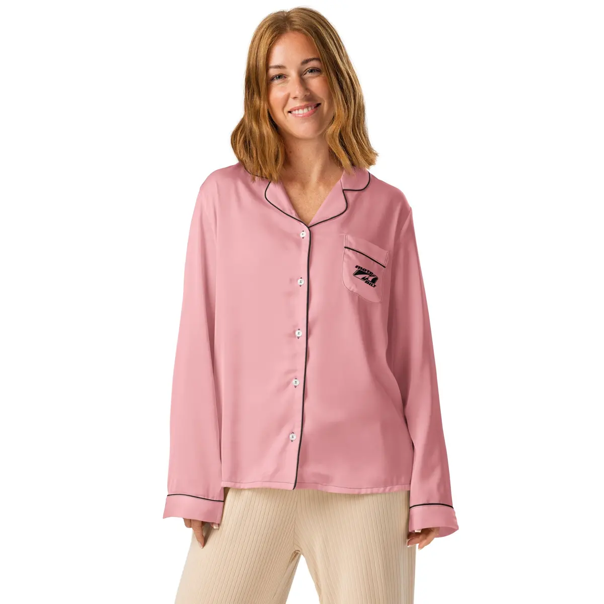 Motobilt "Rosy" Long Sleeve Pajama Top 1