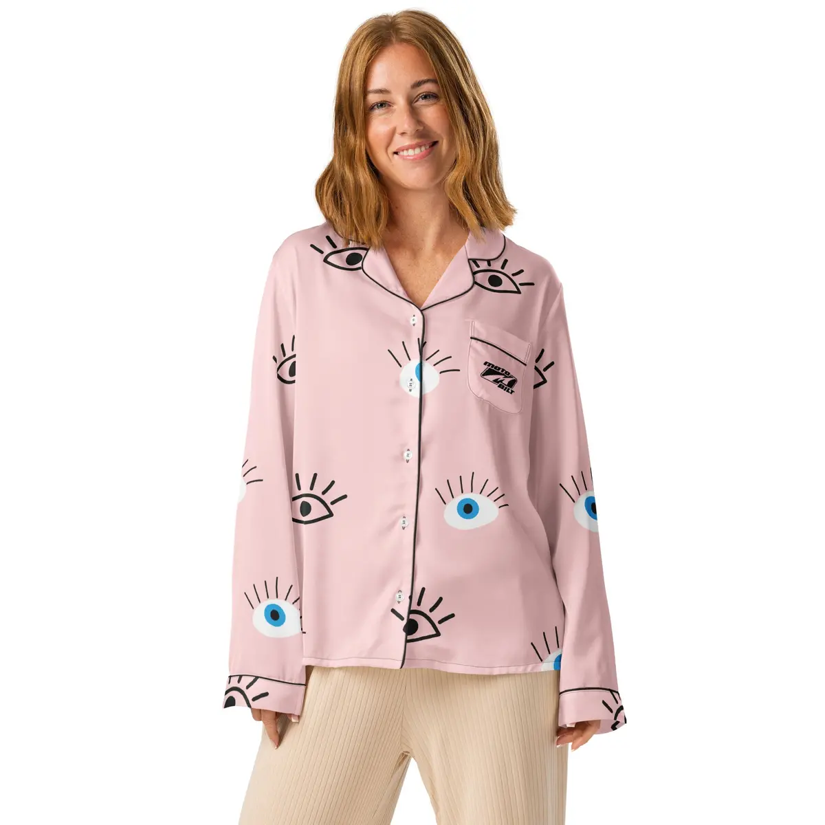 Motobilt "Eye See You" Long Sleeve Pajama Top 1