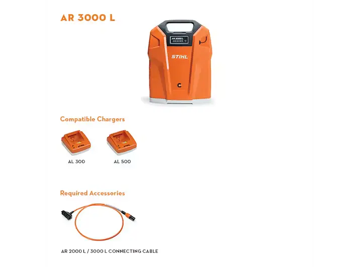 Stihl | Ar 3000 L Backpack Battery (4871 400 6521) 2