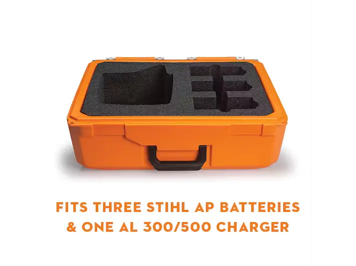 Stihl | Battery Case Inserts | Case With Insert Holds (1) Al 300 Or Al 500 Charger & (3) Ap Batteries (7010 871 0028) 1
