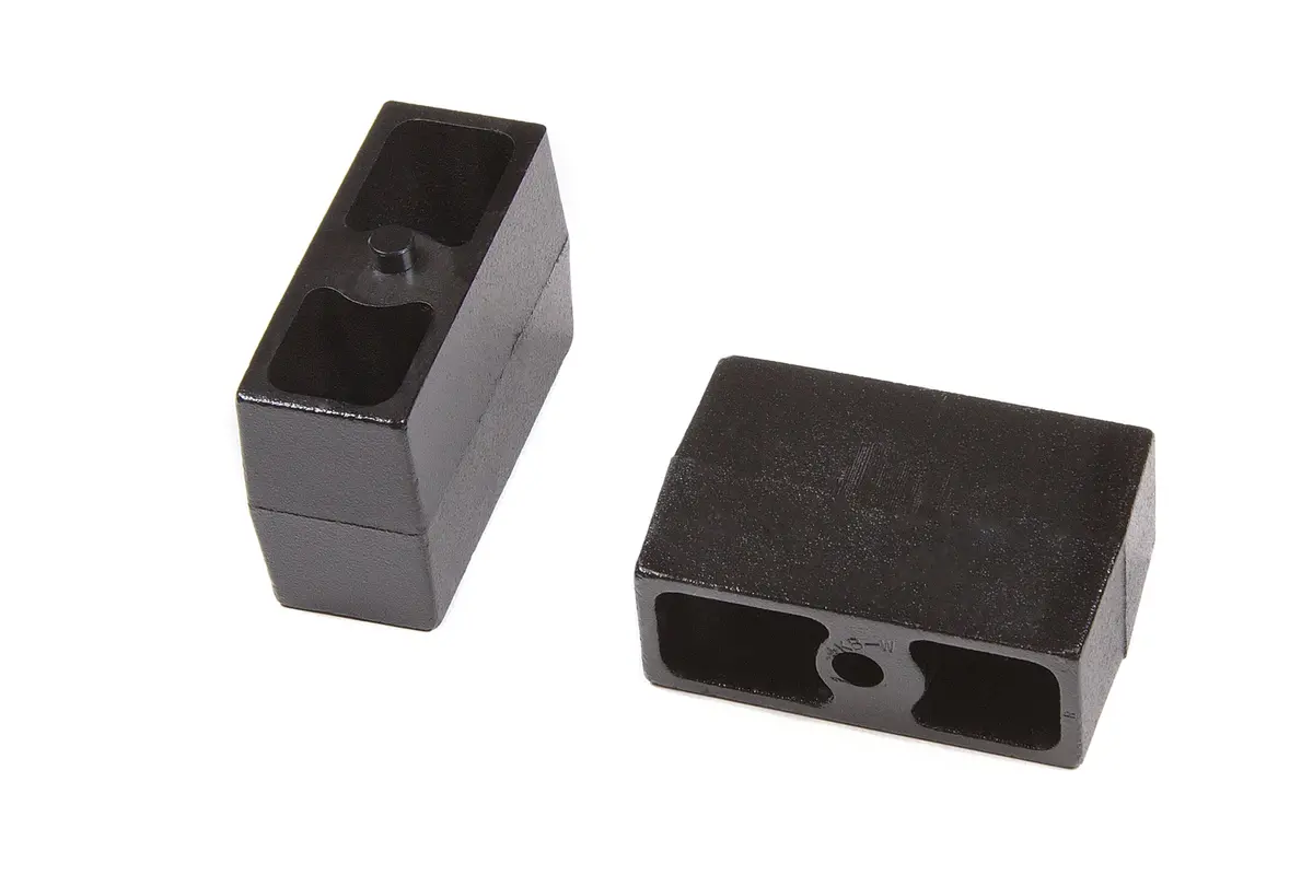 Rear Lift Blocks - Flat - 5/8 In Pin - Cast Iron | 4 Inch Lift | Universal Fitment 1