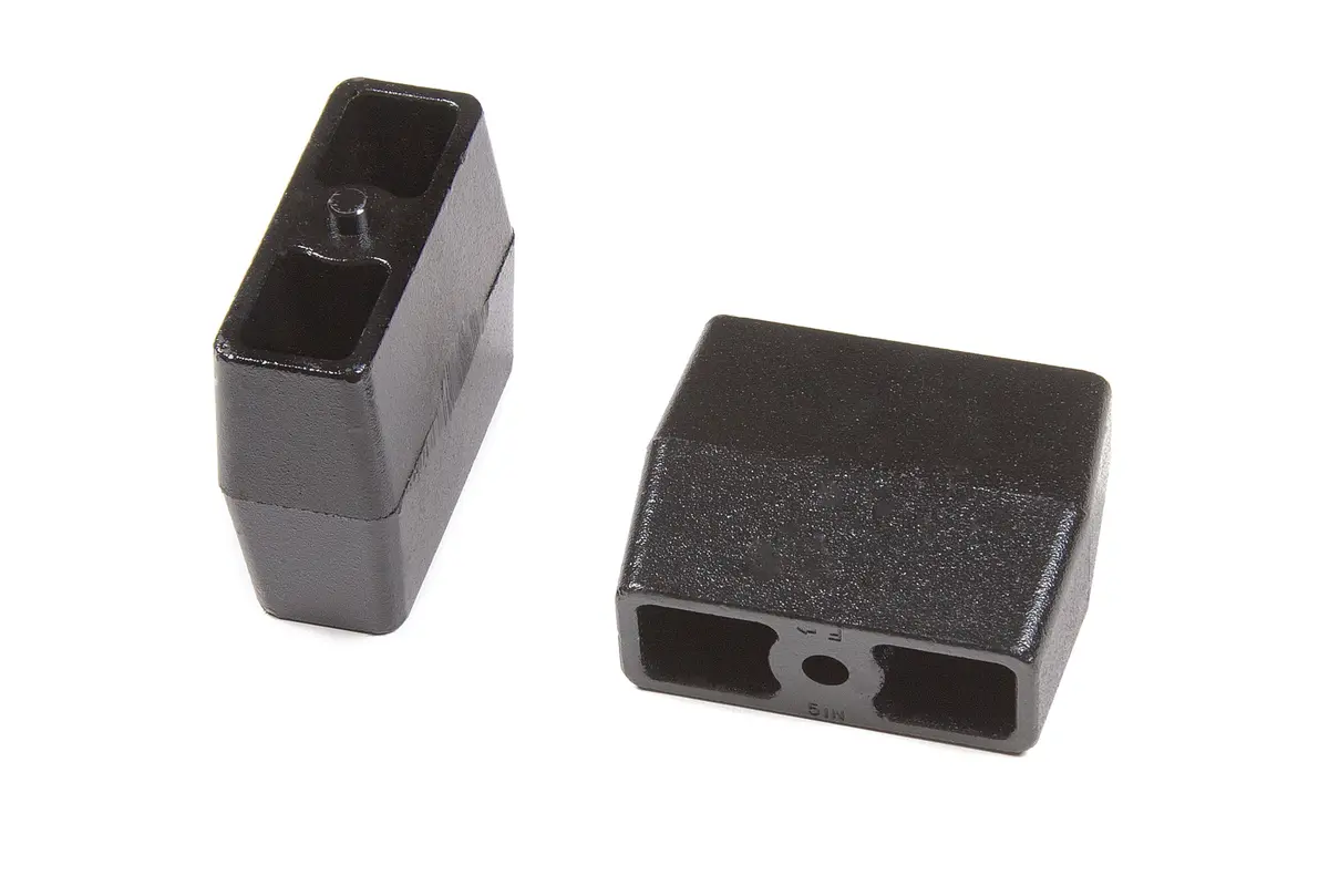 Rear Lift Blocks - Flat - 5/8 In Pin - Cast Iron | 5 Inch Lift | Universal Fitment 1