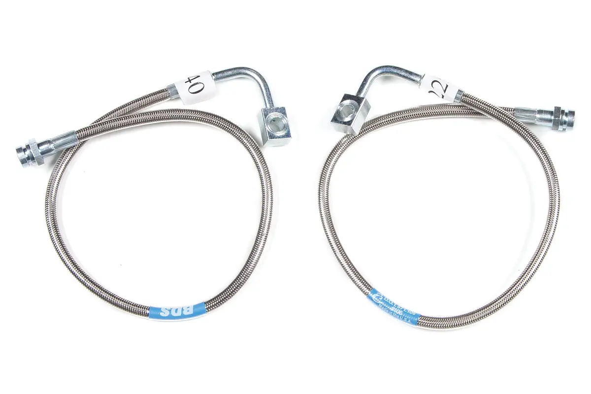 Front Brake Line Set | Stainless Steel | Fits 4-6.5 Inch Lift | Jeep Wrangler Jk (07-18) 1