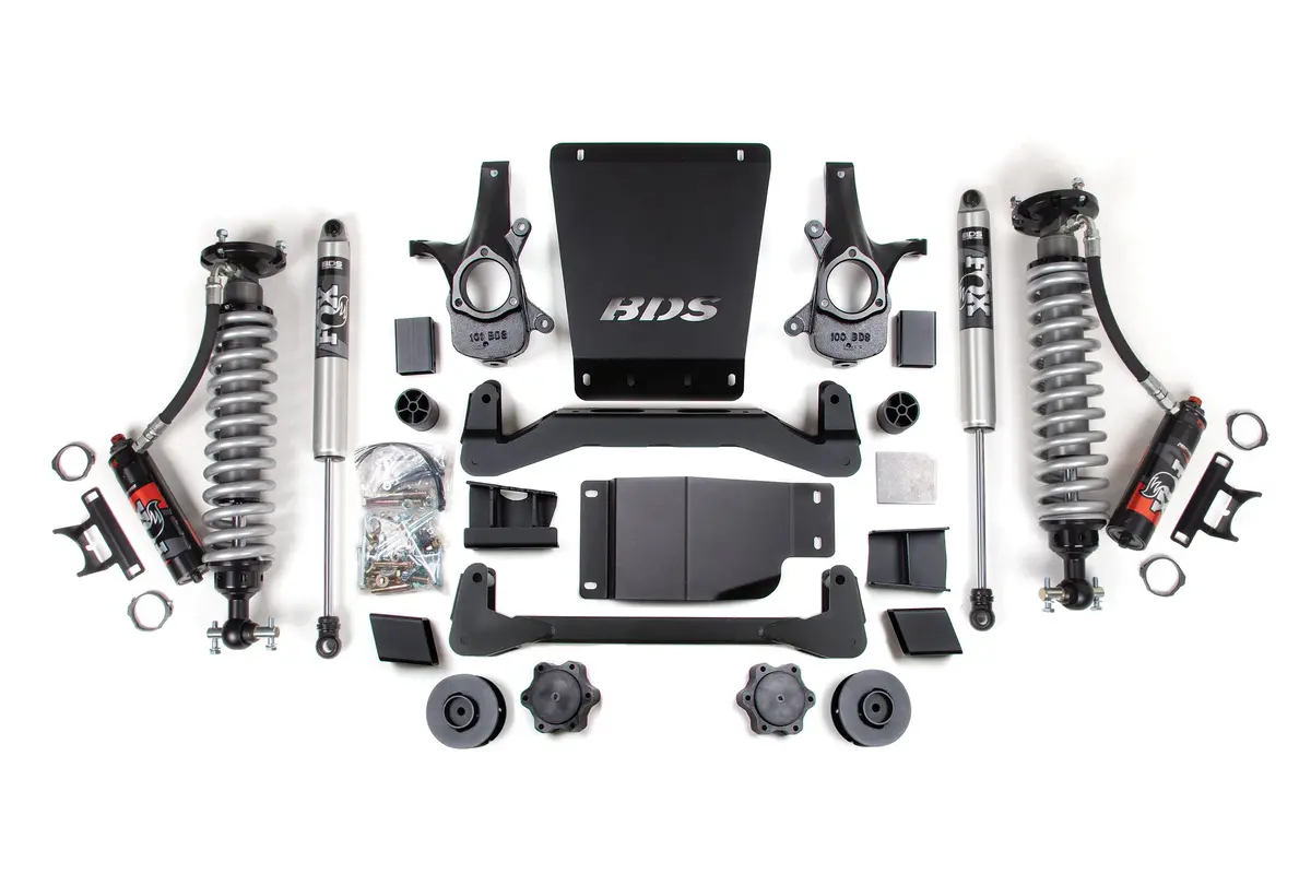 4 Inch Lift Kit | Fox 2.5 Performance Elite Coil-Over | Chevy/Gmc Avalanche, Suburban, Tahoe, Or Yukon 1500 (07-14) 4Wd 1