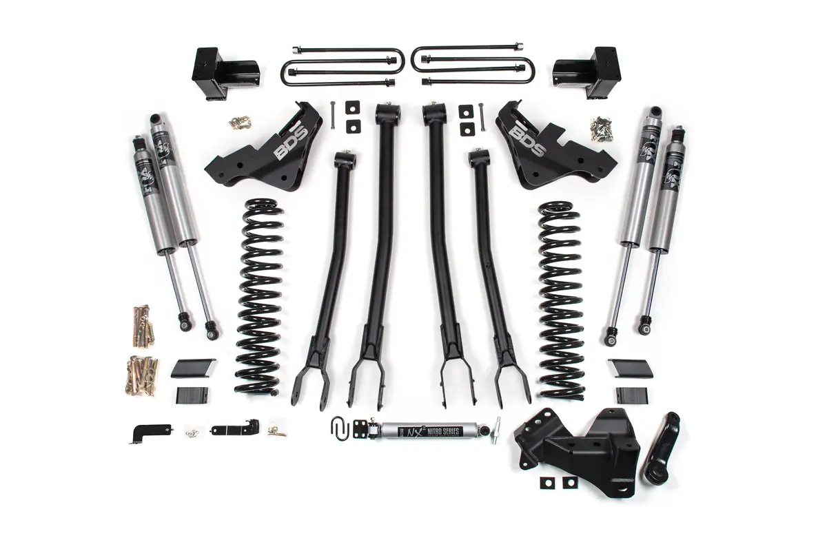 5 Inch Lift Kit W/ 4-Link | Ford F250/F350 Super Duty (23-26) 4Wd | Gas 6