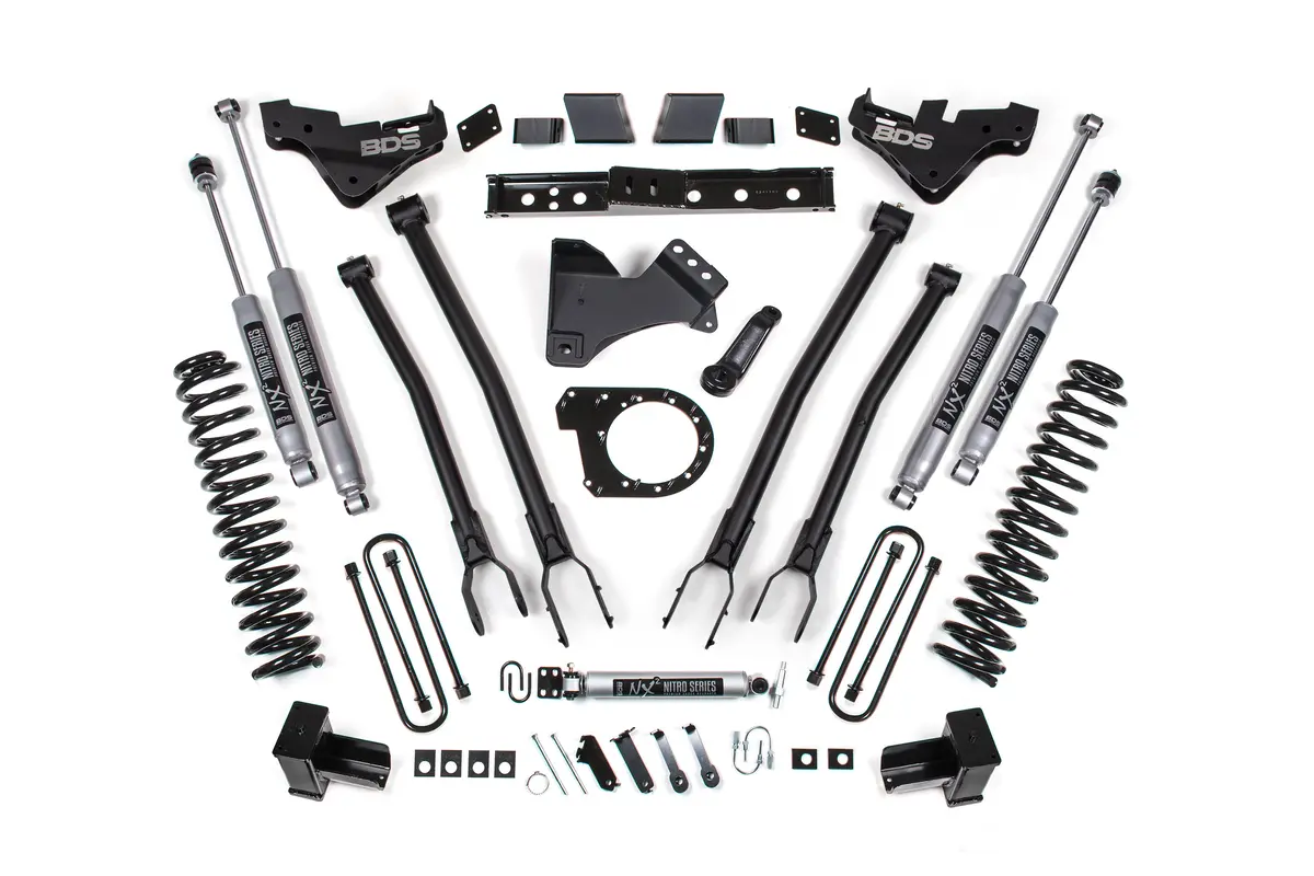 7 Inch Lift Kit W/ 4-Link | Ford F350 Super Duty Drw (23-26) 4Wd | Diesel 4
