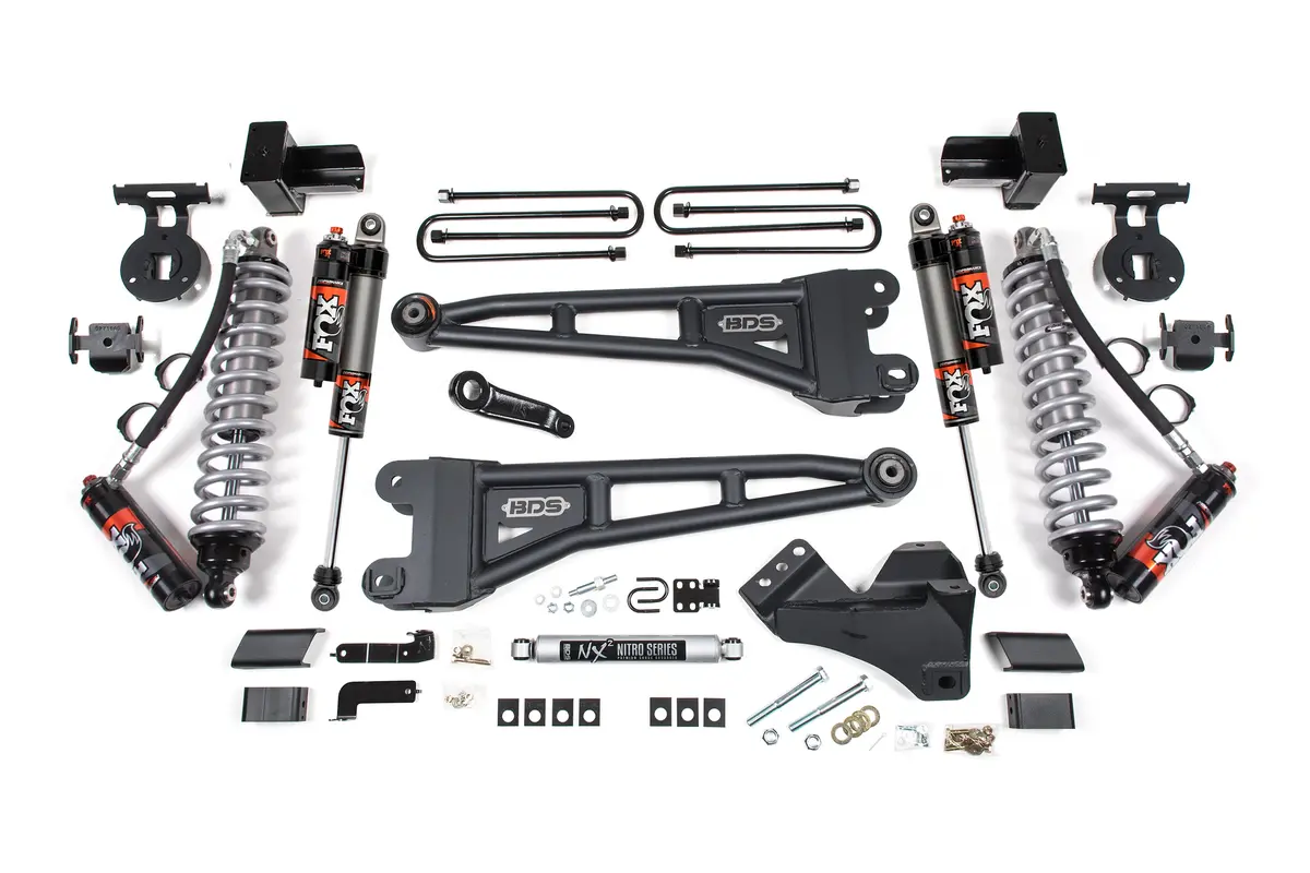 5 Inch Lift Kit W/ Radius Arm | Fox 2.5 Performance Elite Coilover Conversion | Ford F350 Super Duty Drw (23-26) 4Wd | Diesel 1