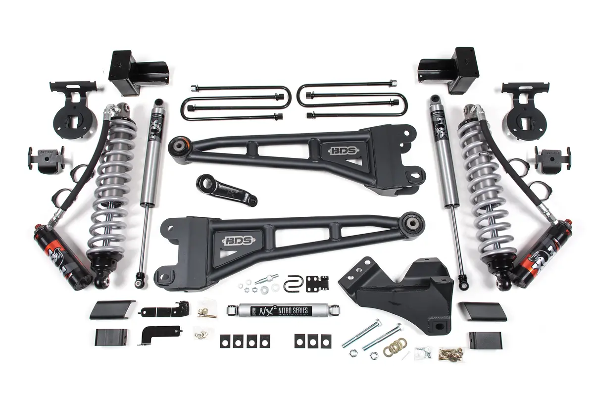 5 Inch Lift Kit W/ Radius Arm | Fox 2.5 Performance Elite Coilover Conversion | Ford F350 Super Duty Drw (23-26) 4Wd | Diesel 2