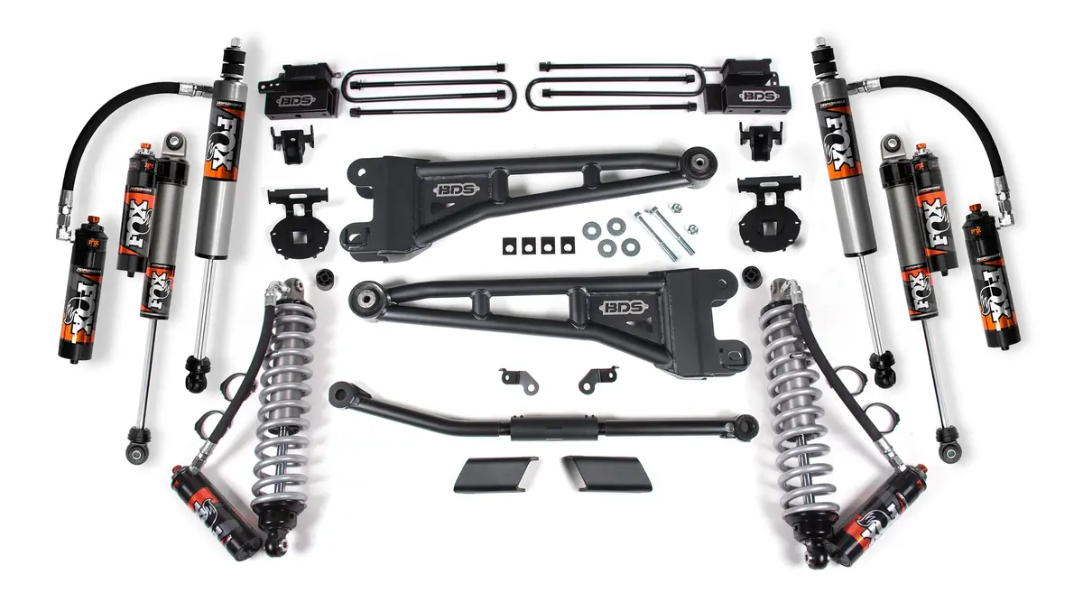 2.5 Inch Lift Kit W/ Radius Arm | Fox 2.5 Performance Elite Coilover Conversion | Ford F450 Super Duty (23-26) 4Wd 1
