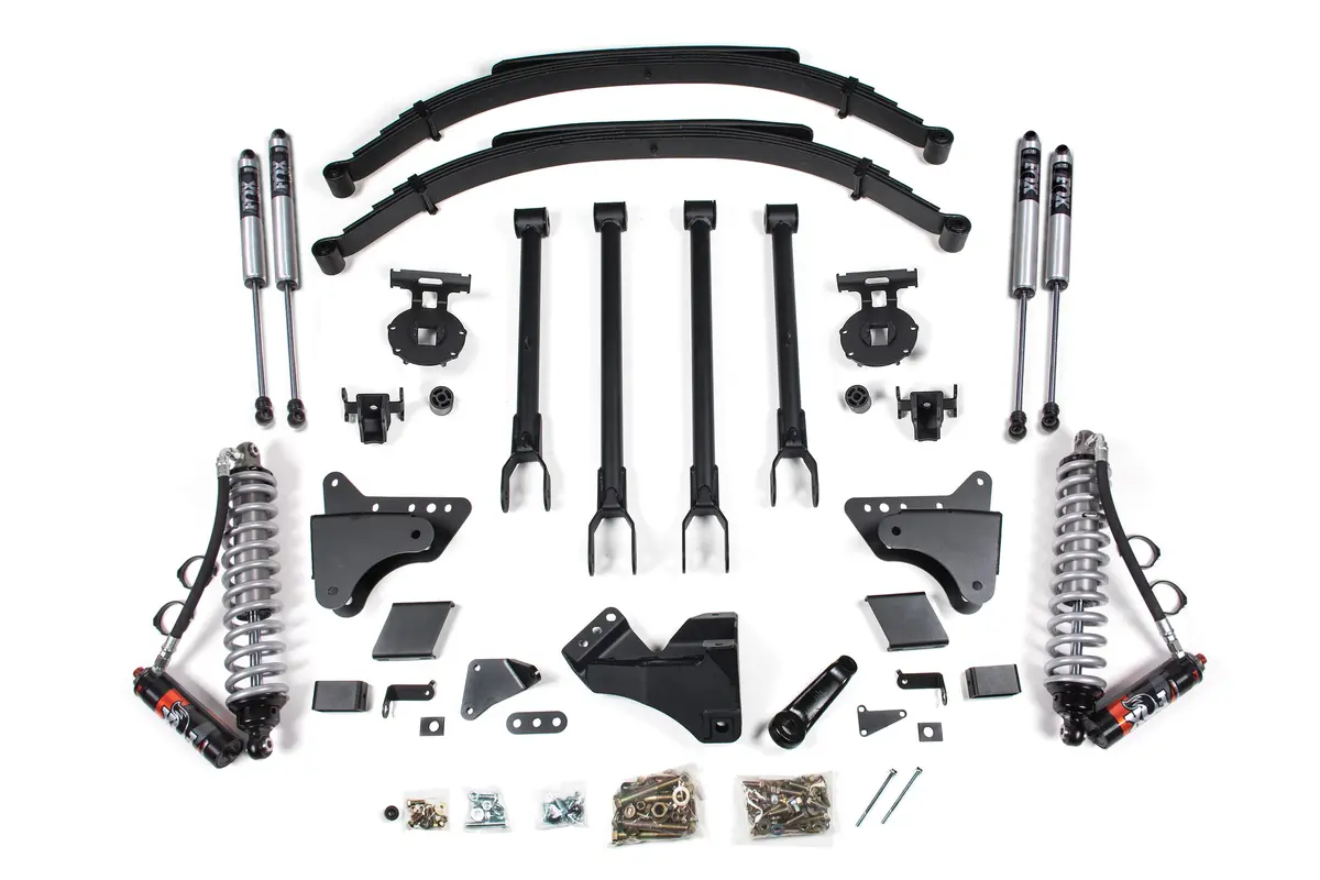 8 Inch Lift Kit | 4-Link & Fox 2.5 Performance Elite Coil-Over Conversion | Ford F250/F350 Super Duty (11-16) 4Wd 1
