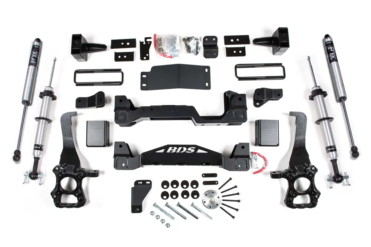 Premium 6-Inch Front Lift Kit with Fox 2.0 Performance Struts — Compatible with 2014 Ford F150 4WD