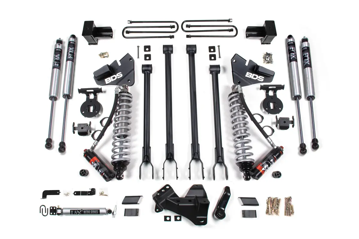5 Inch Lift Kit W/ 4-Link | Fox 2.5 Performance Elite Coil-Over Conversion | Ford F250/F350 Super Duty (20-22) 4Wd | Diesel 1