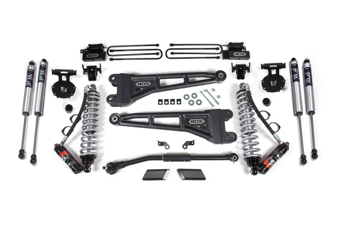 2.5 Inch Lift Kit W/ Radius Arm | Fox 2.5 Performance Elite Coil-Over Conversion | Ford F450 Super Duty (20-22) 4Wd 1