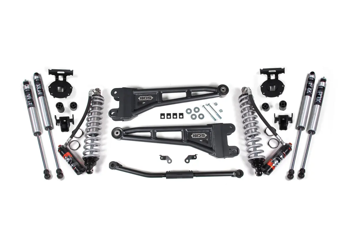 2.5-Inch Radius Arm Lift Kit Featuring Fox 2.5 Performance Elite Coilovers — Designed for 2011–2016 Ford F250 and F350 Super Duty 4WD Diesel Models