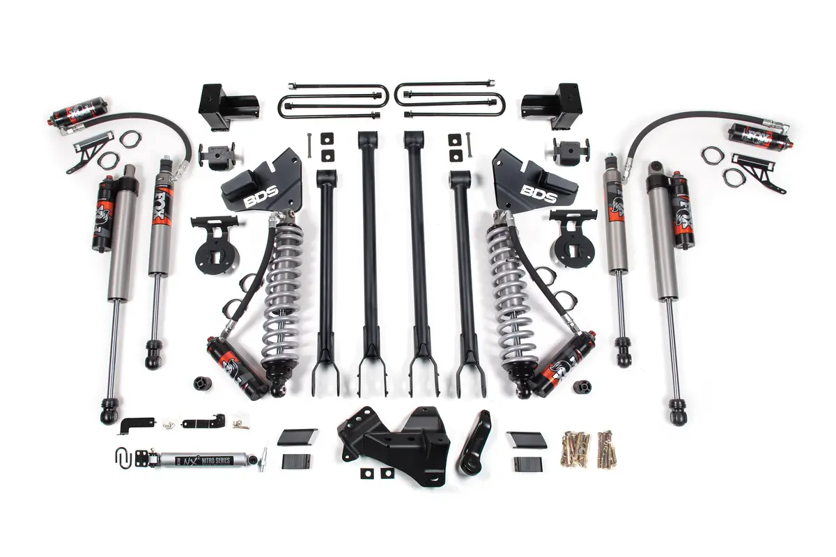 4 Inch Lift Kit W/ 4-Link | Fox 2.5 Performance Elite Coil-Over Conversion | Ford F350 Super Duty Drw (20-22) 4Wd | Diesel 2