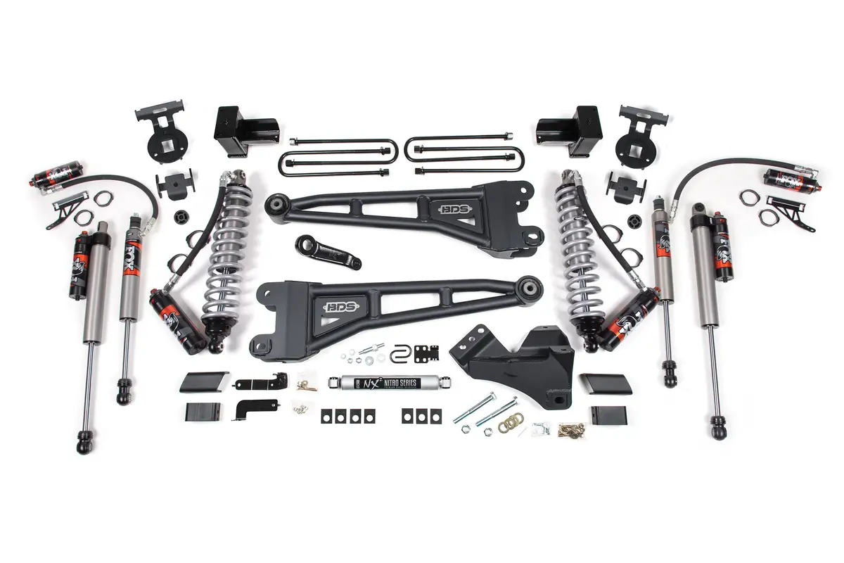 5 Inch Lift Kit W/ Radius Arm | Fox 2.5 Performance Elite Coil-Over Conversion | Ford F250/F350 Super Duty (20-22) 4Wd | Diesel 2