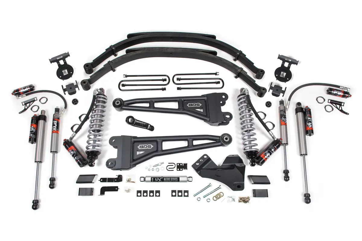 4 Inch Lift Kit W/ Radius Arm | Fox 2.5 Performance Elite Coil-Over Conversion | Ford F250/F350 Super Duty (17-19) 4Wd | Diesel 4