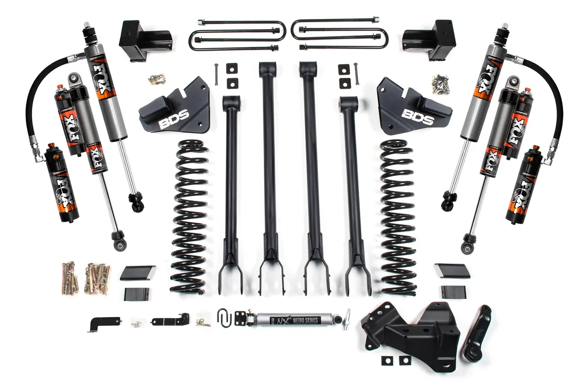 4 Inch Lift Kit | 4-Link Conversion | Ford F250 / F350 Super Duty (17-19) 4Wd | Gas 5