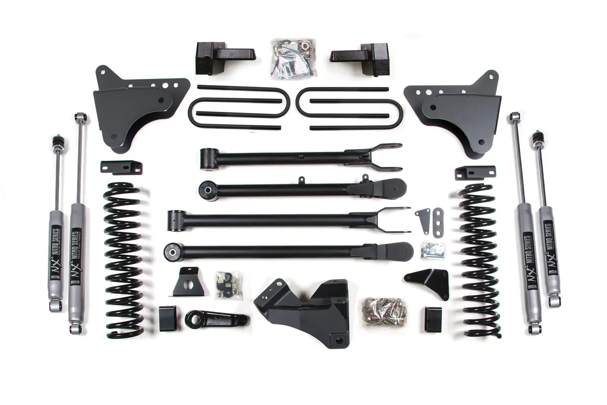 4 Inch Lift Kit W/ 4-Link | Ford F250/F350 Super Duty (05-07) 4Wd | Diesel 2