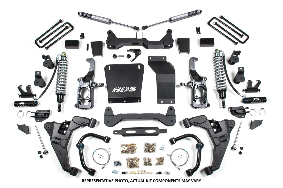 Fox 2.5 Coilover Lift Kit – 6.5-Inch Suspension Upgrade for 2011–2019 Chevy Silverado & GMC Sierra 2500HD/3500HD Diesel - Image 2