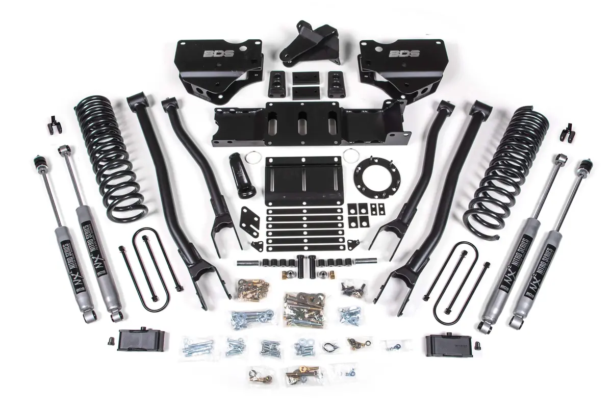 4 Inch Lift Kit W/ 4-Link | Ram 3500 (19-23) 4Wd | Gas 3