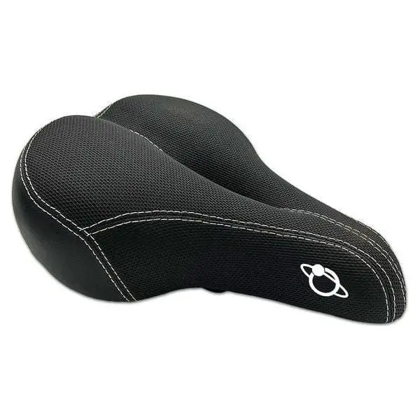 Jupiterbike Mesh Top Leather Dual Spring Seat / Saddle 1