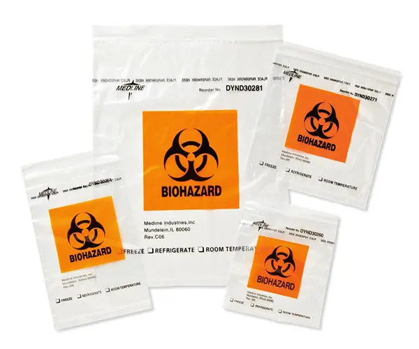 Biohazard Zip Lock Bags 1